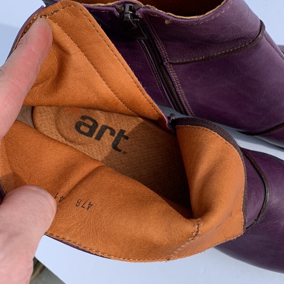 purple leather ankle boot The ART Co. - Picture 13 of 15